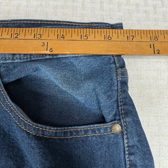Ruff Hewn Mens 34x30 Classic Blue Denim Relaxed Fit Jeans - Picture 6 of 9